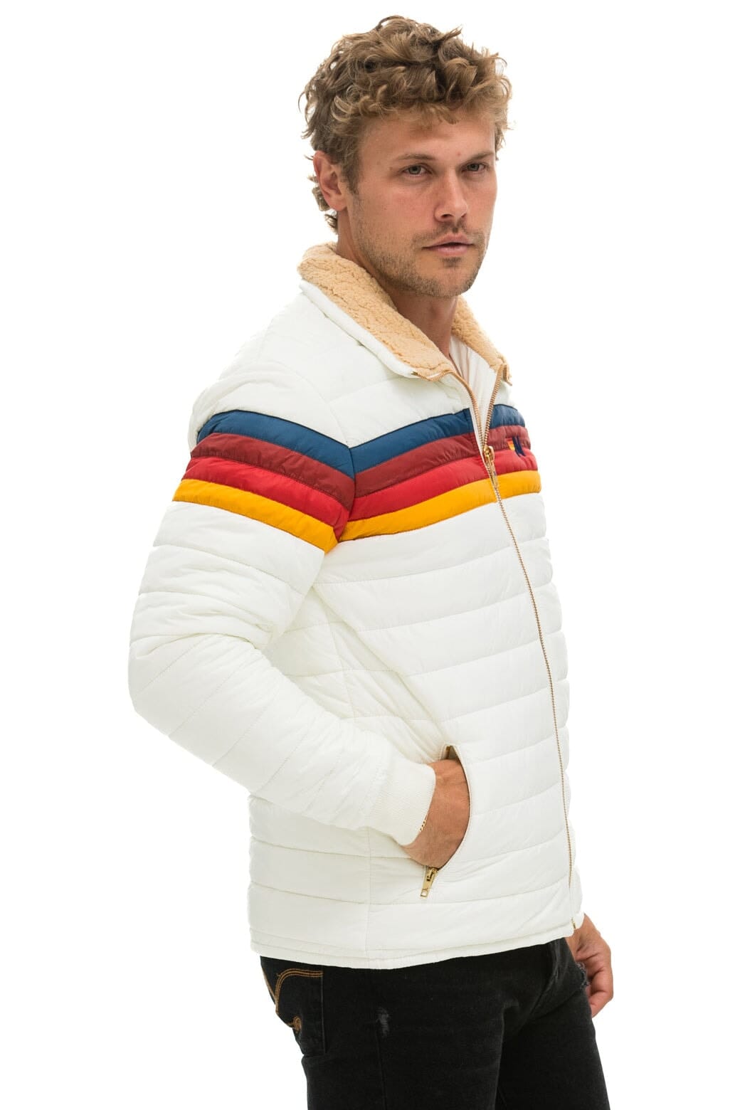 Classic 4 STRIPE JACKET - WHITE