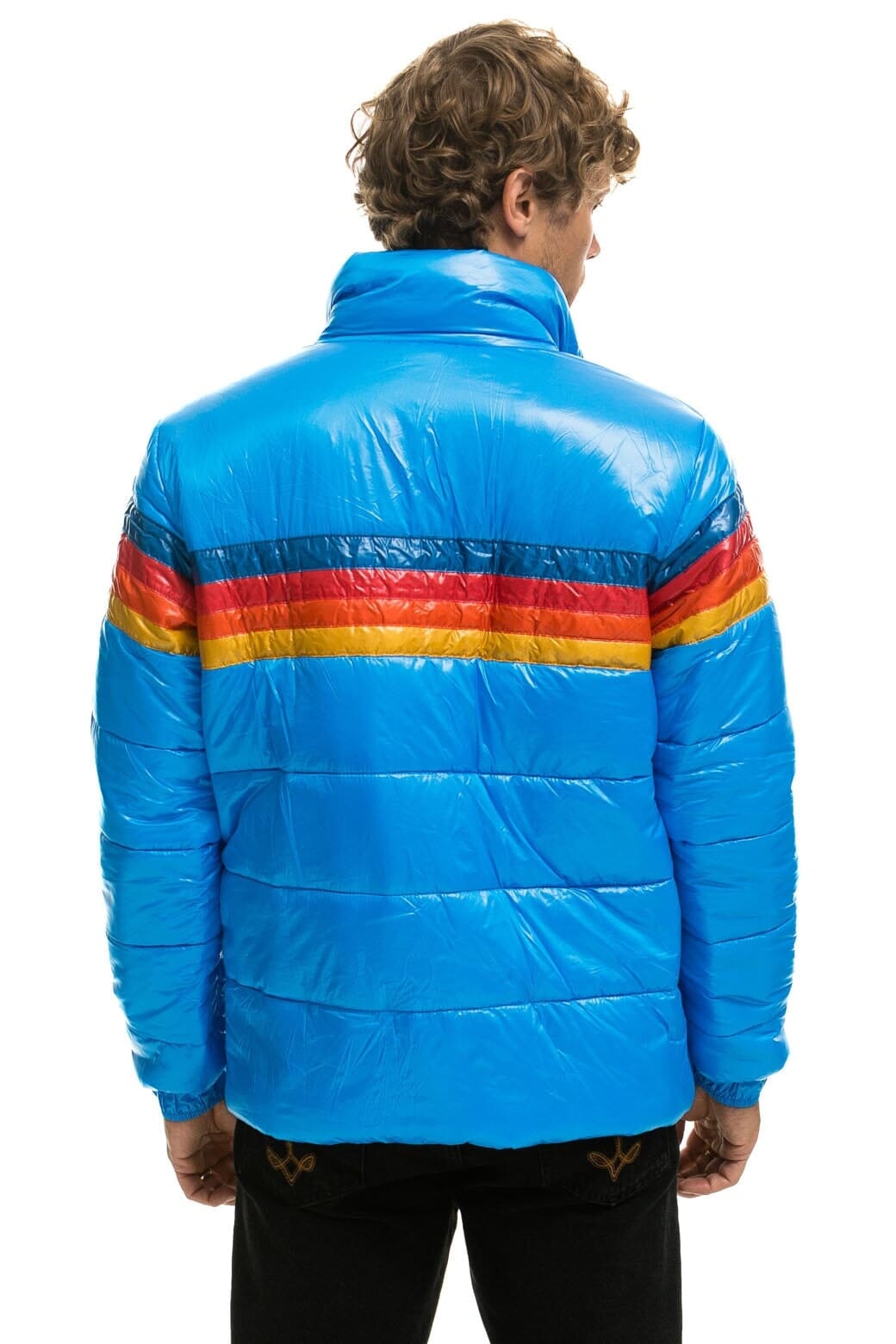 Classic 4 STRIPE LUXE TRAVELER JACKET - GLOSSY BLUE