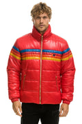 Classic 4 STRIPE LUXE TRAVELER JACKET - GLOSSY CHERRY