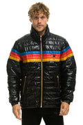 Retro 4 STRIPE TRAVELER JACKET - GLOSSY BLACK