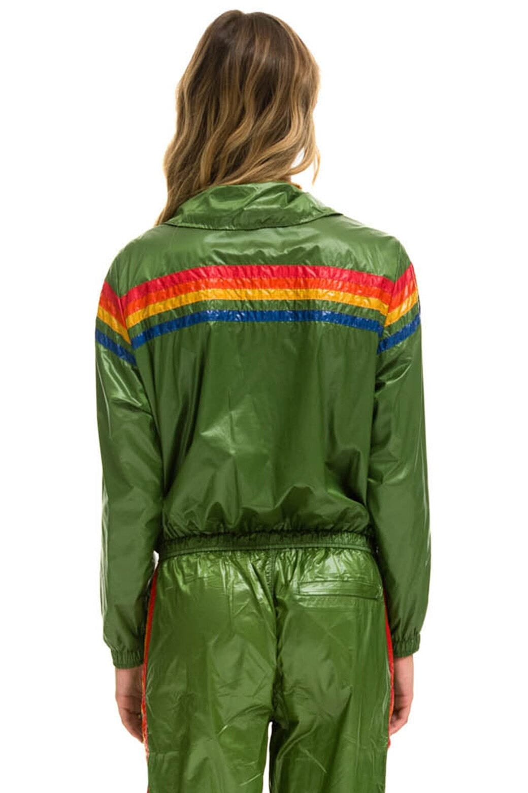 Classic 5 STRIPE - WINDBREAKER GARDEN GREEN GLOSSY