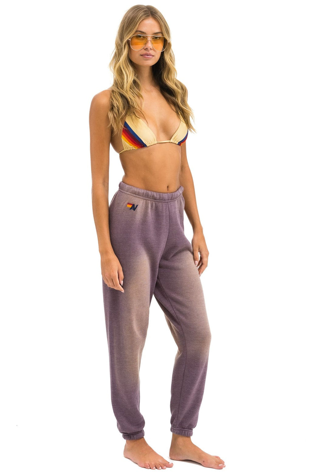 Classic 5 STRIPE SWEATPANTS - FADED MOCHA