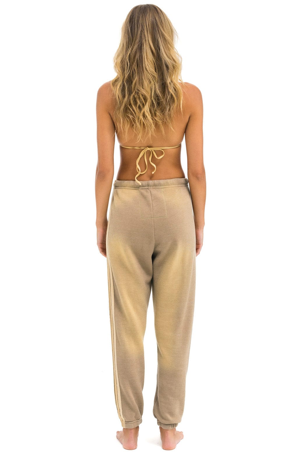 Classic 5 STRIPE SWEATPANTS - FADED TAN