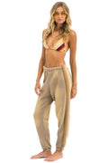 Classic 5 STRIPE SWEATPANTS - FADED TAN