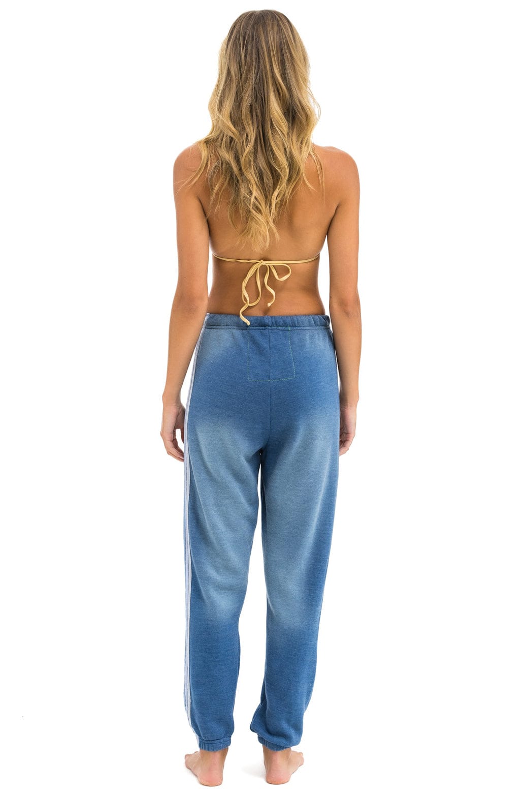 Classic 5 STRIPE SWEATPANTS - FADED WATER