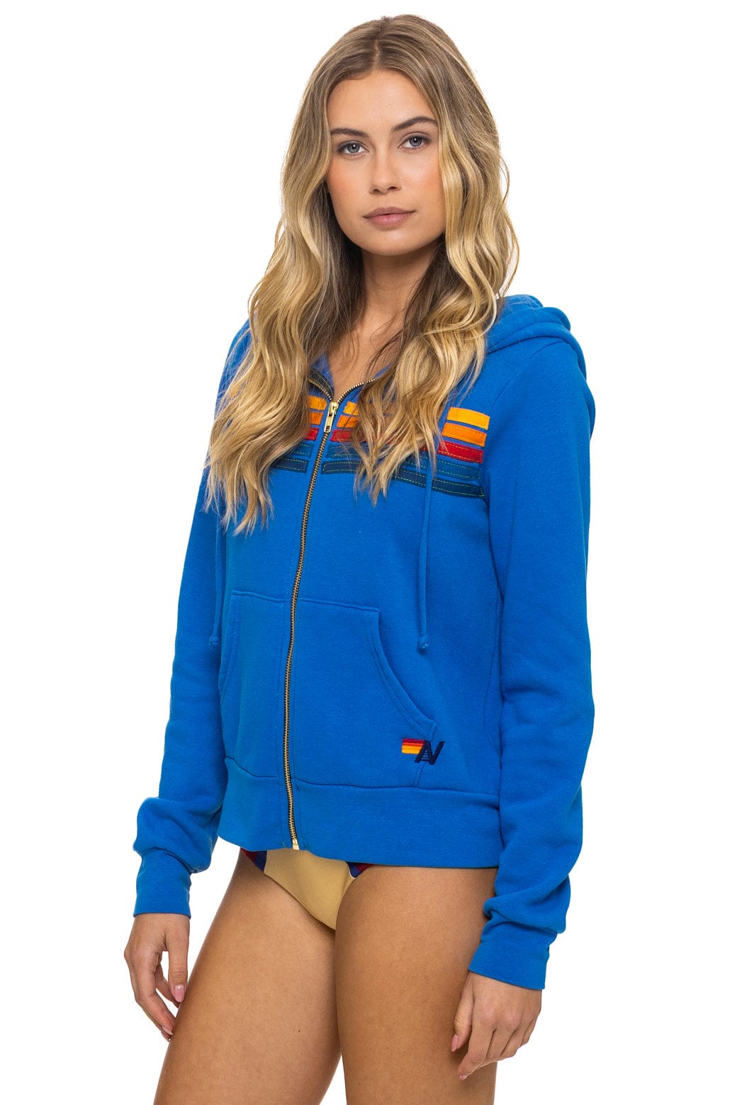 Classic 5 STRIPE HOODIE - ADVENTURE BLUE