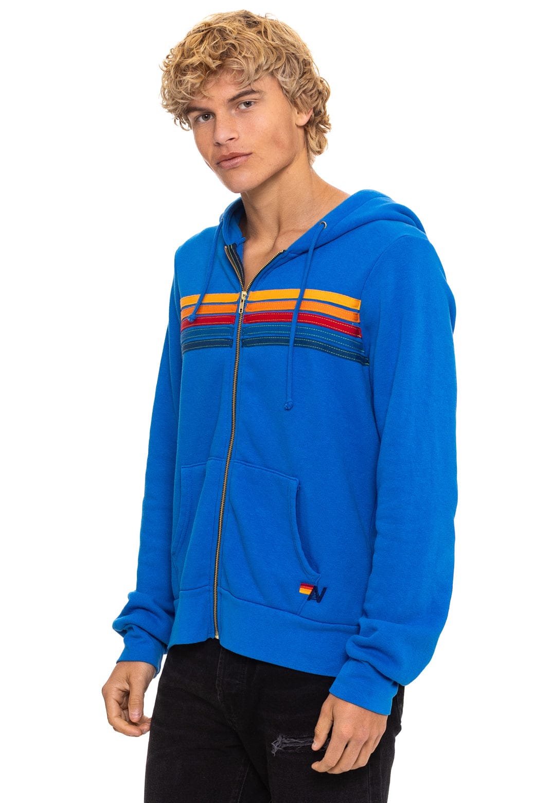 Classic 5 STRIPE HOODIE - ADVENTURE BLUE