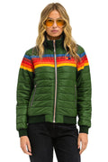 Classic 5 STRIPE JACKET - GARDEN GREEN