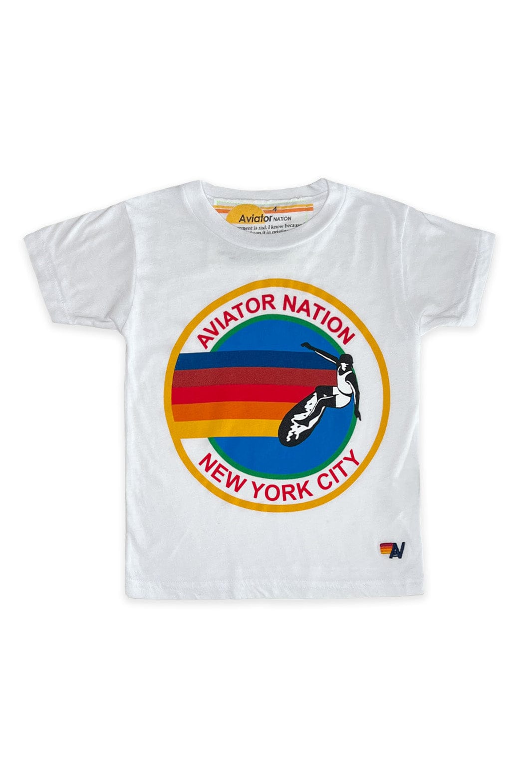 Classic KIDS AVIATOR NATION NEW YORK CITY TEE - WHITE