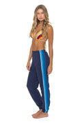 Classic 5 STRIPE SWEATPANTS - NAVY BLUE