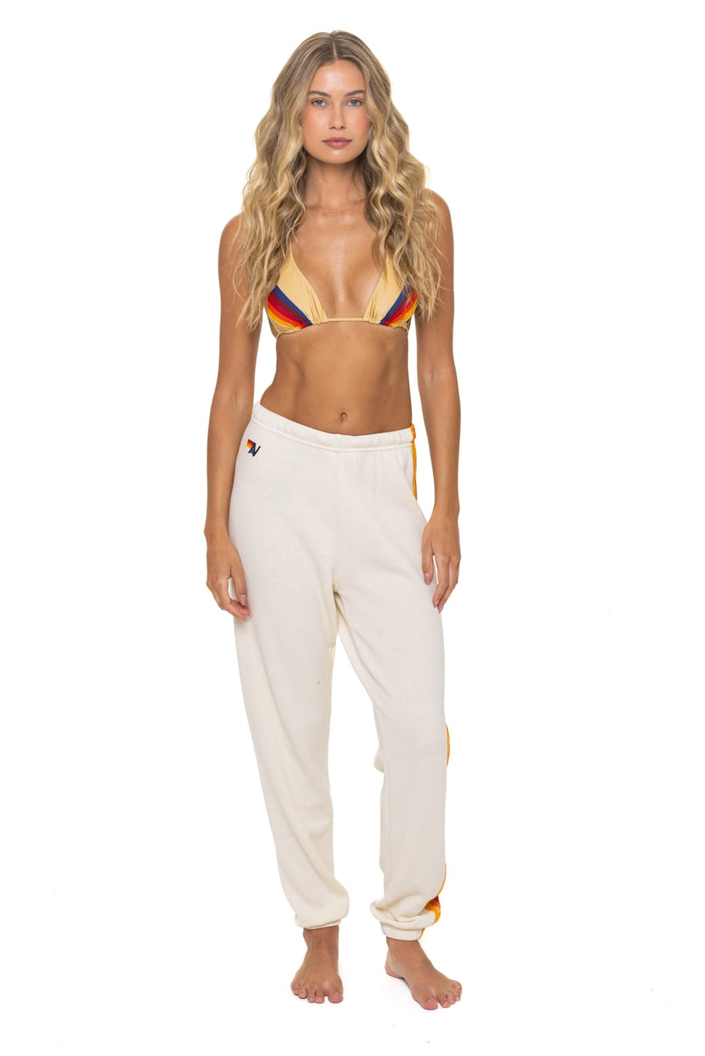 Classic 5 STRIPE SWEATPANTS - VINTAGE WHITE