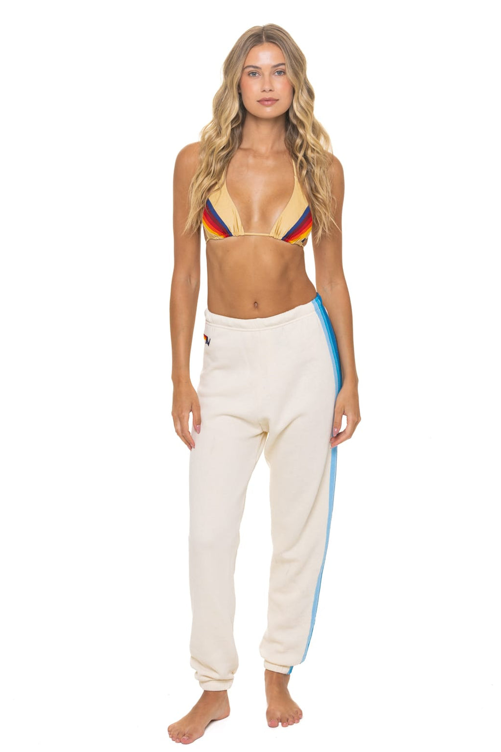Classic 5 STRIPE SWEATPANTS - VINTAGE WHITE BLUE