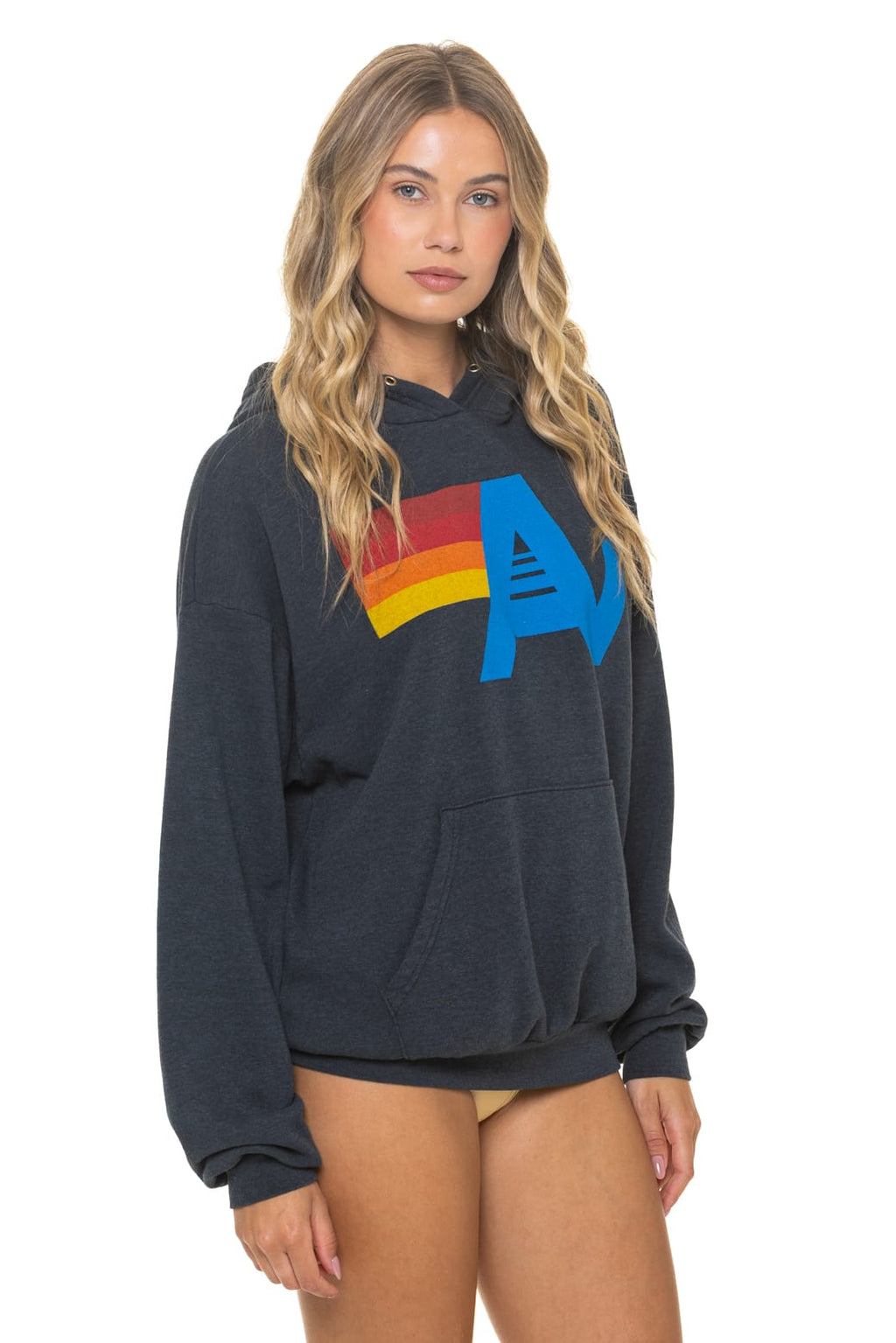 Classic LOGO PULLOVER RELAXED HOODIE - CHARCOAL