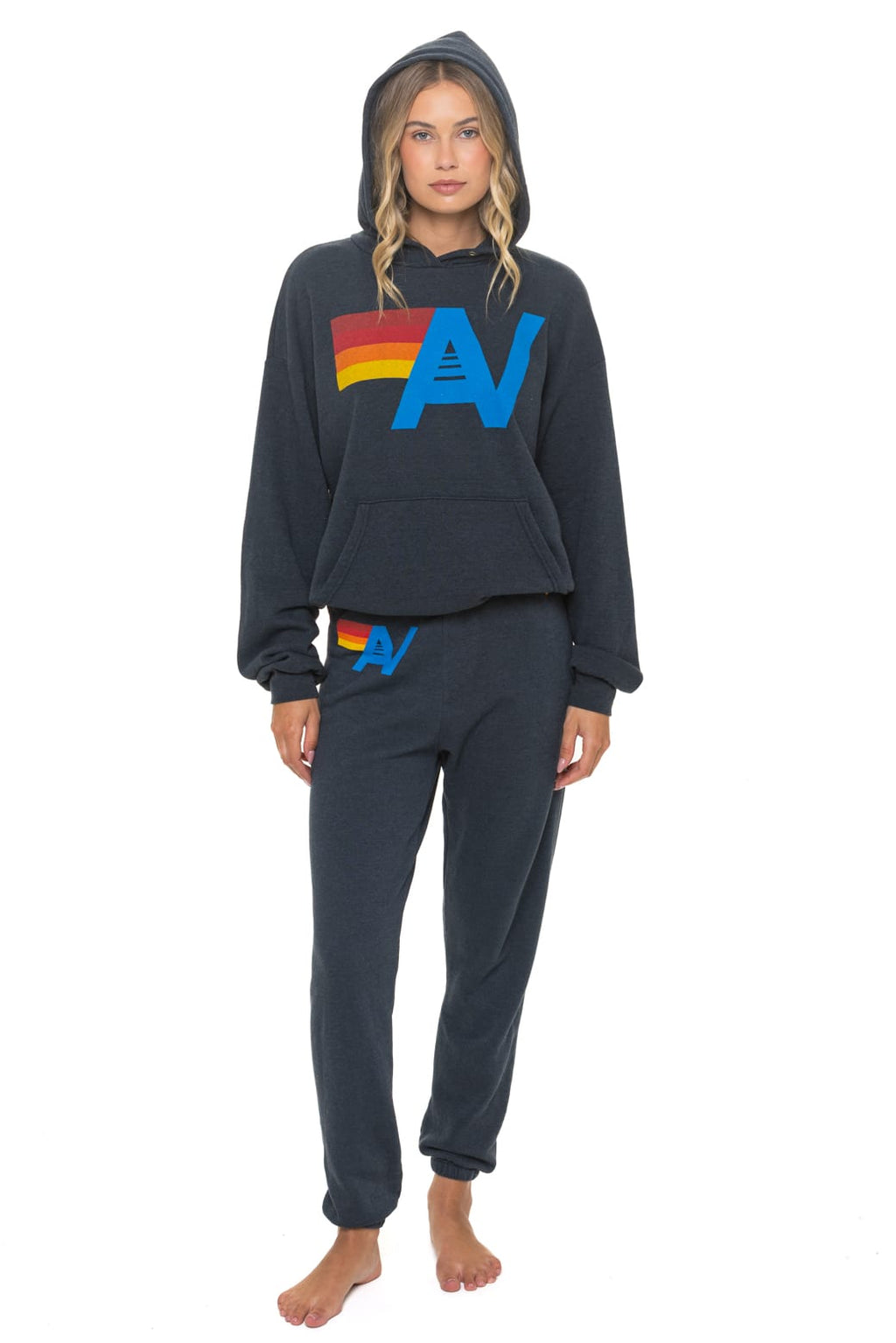 Classic LOGO PULLOVER RELAXED HOODIE - CHARCOAL