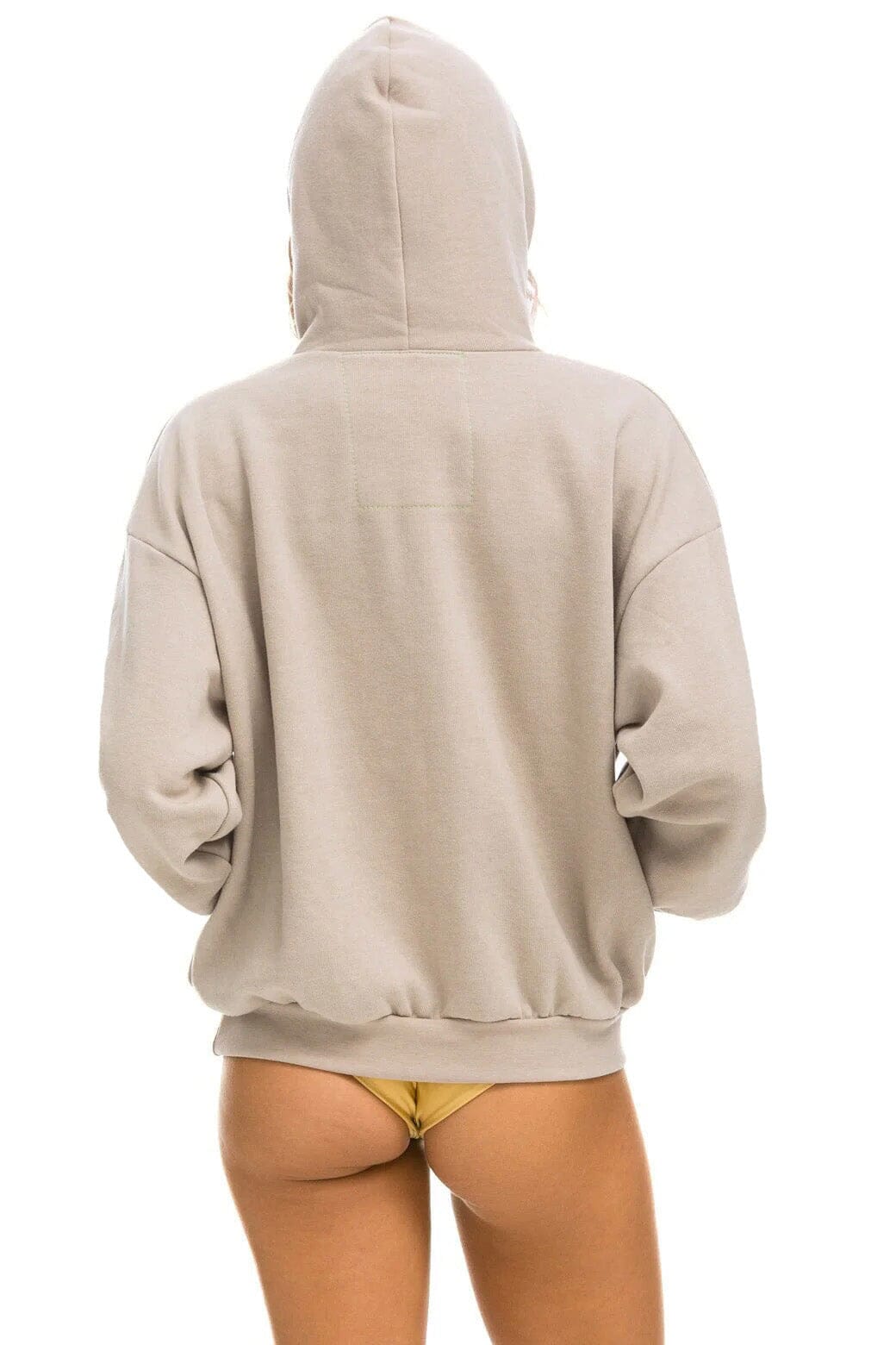 Classic AVIATOR NATION NEW YORK CITY RELAXED PULLOVER HOODIE - SAND