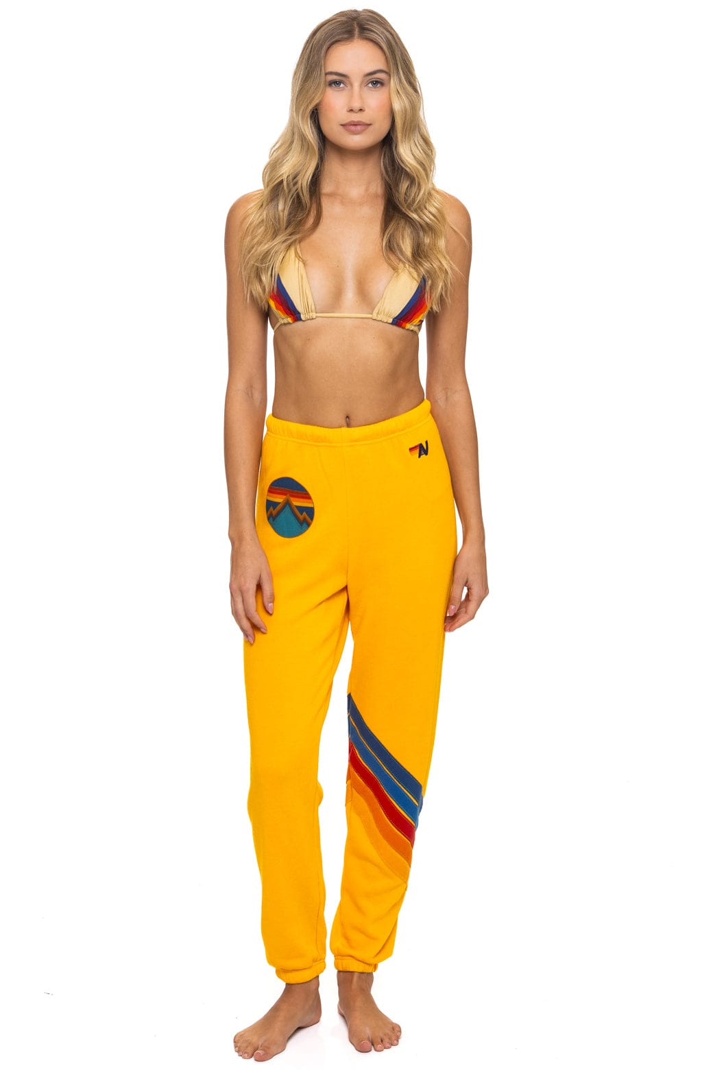 Classic ALL SEASONS CIRCLE CHEVRON SWEATPANTS - GOLD
