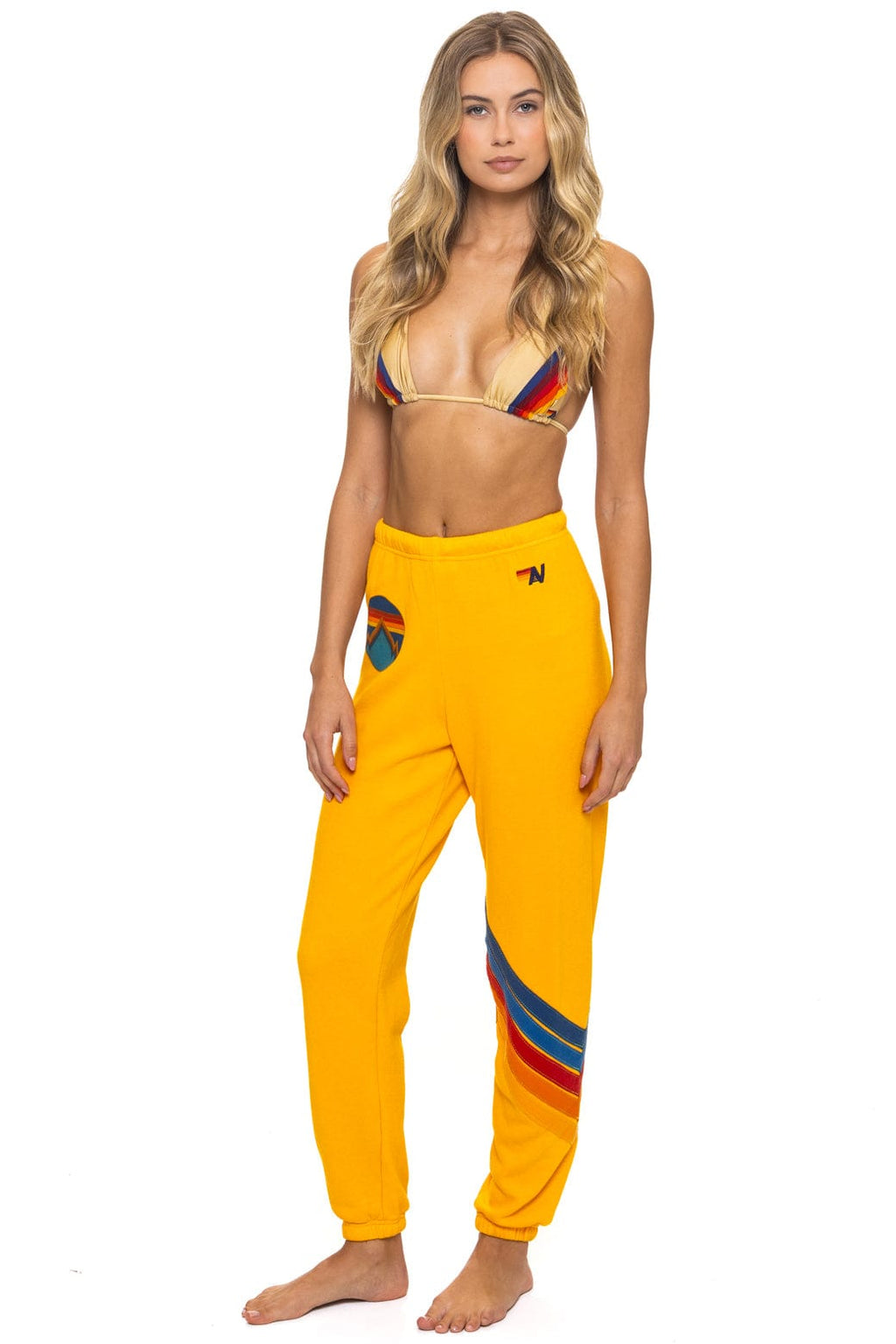 Classic ALL SEASONS CIRCLE CHEVRON SWEATPANTS - GOLD