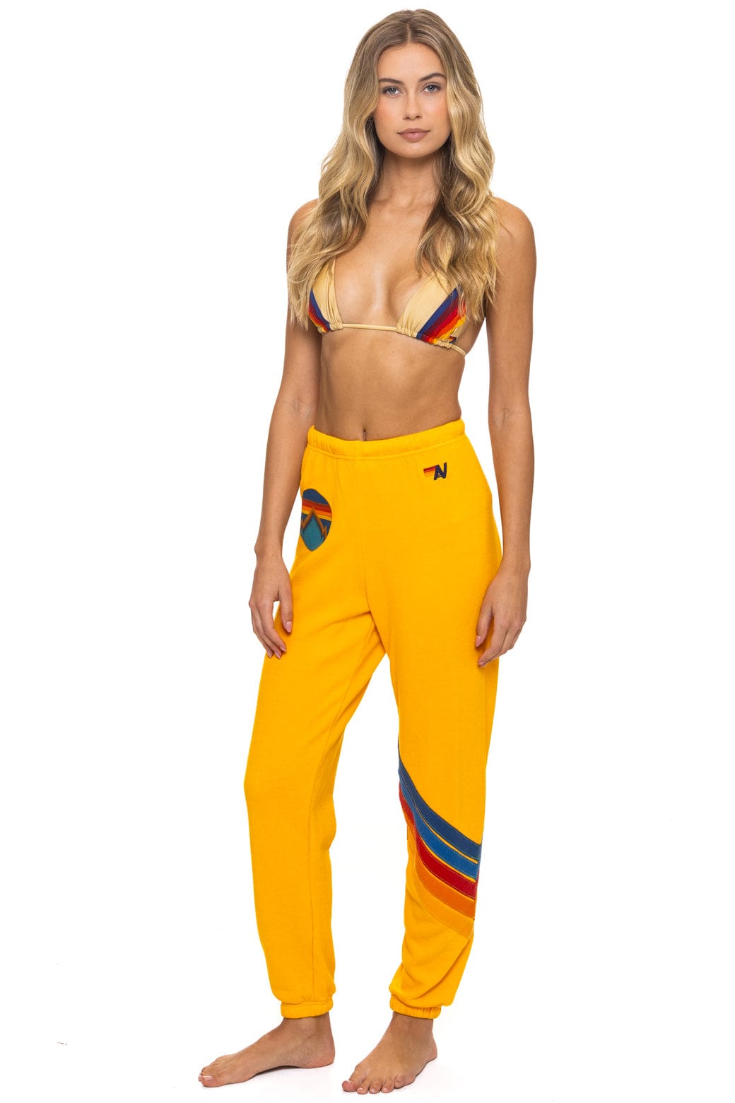 Classic ALL SEASONS CIRCLE CHEVRON SWEATPANTS - GOLD