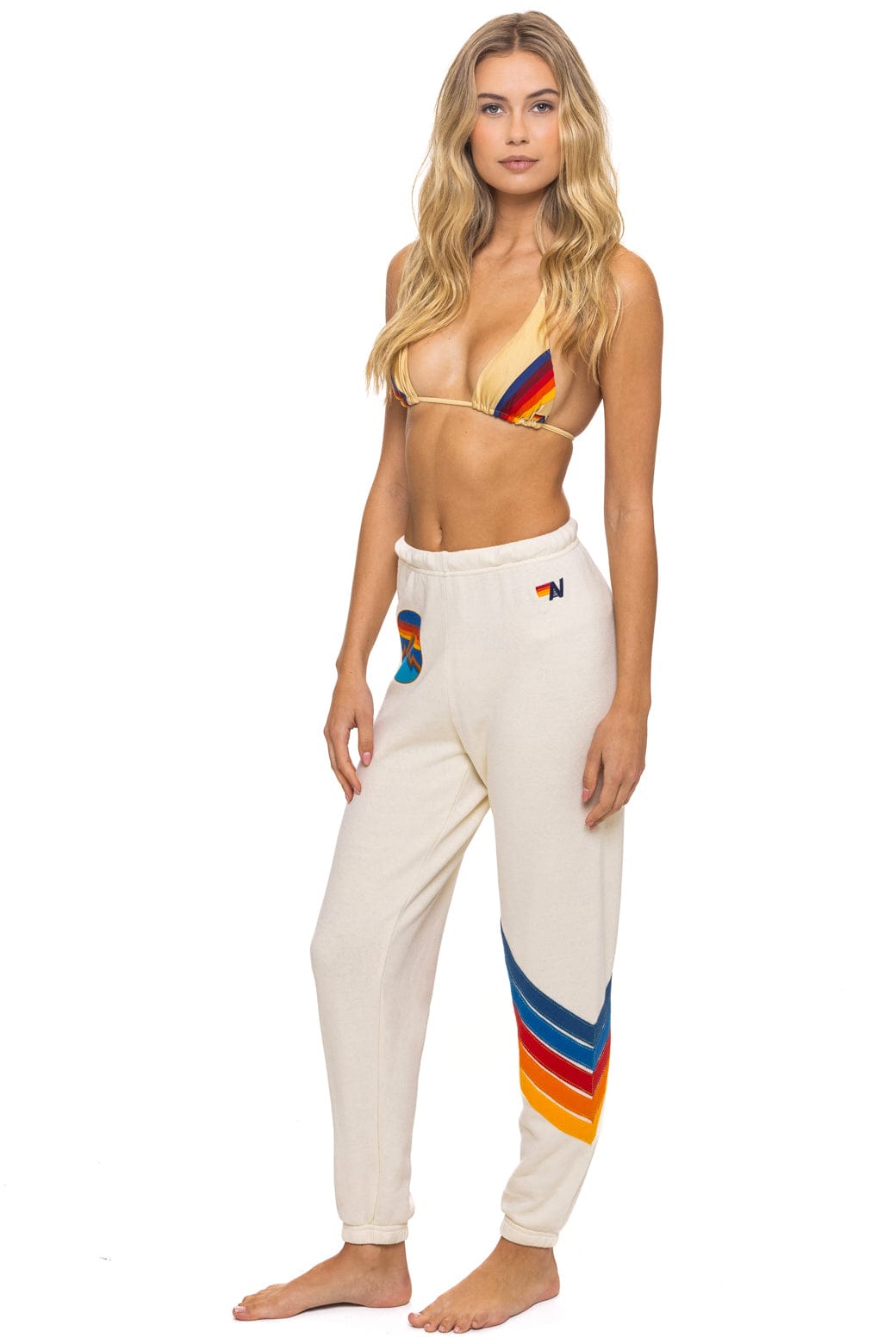 Classic ALL SEASONS CIRCLE CHEVRON SWEATPANTS - VINTAGE WHITE