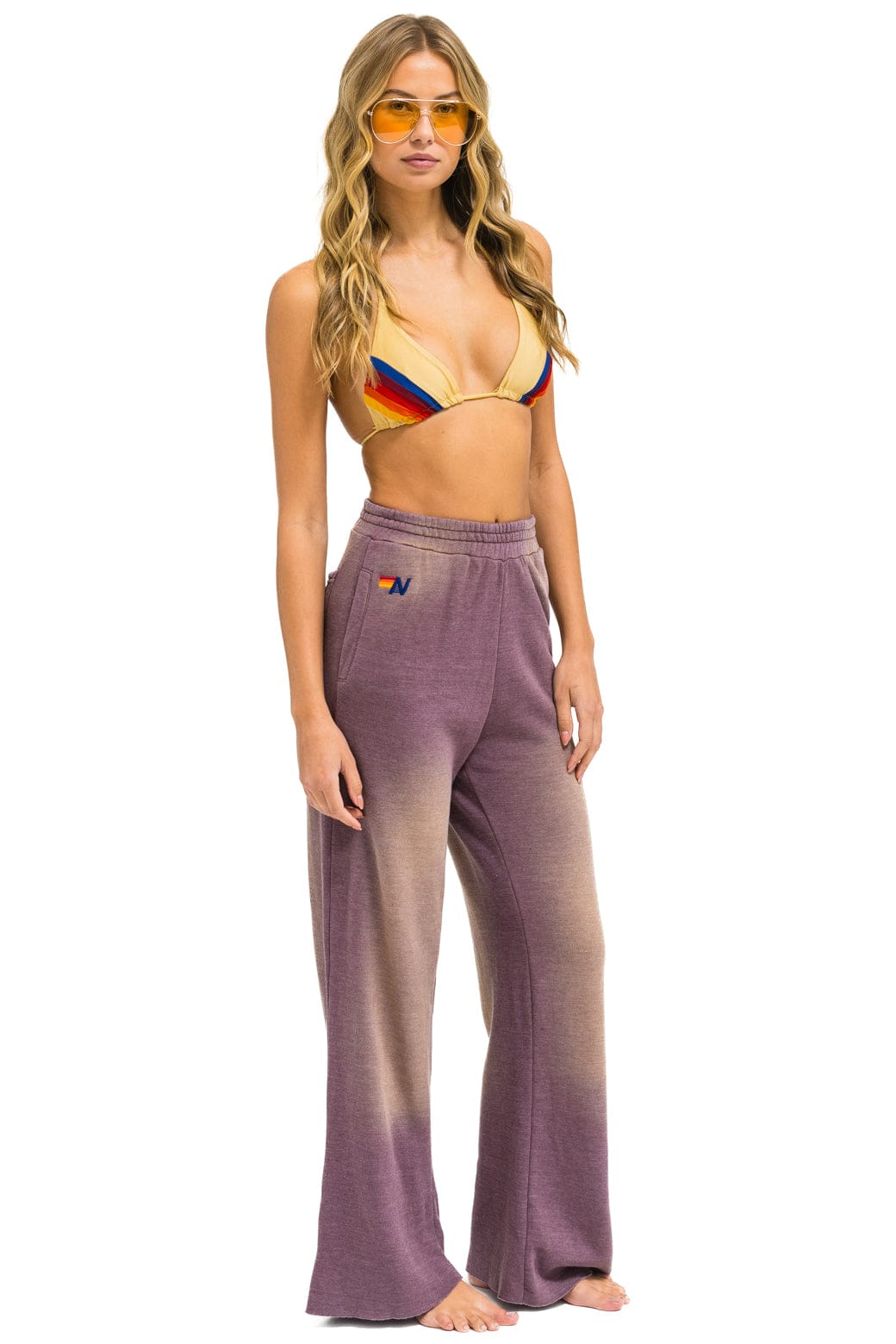 Classic AN 3D WIDE LEG POCKET SWEATPANTS - FADED MOCHA