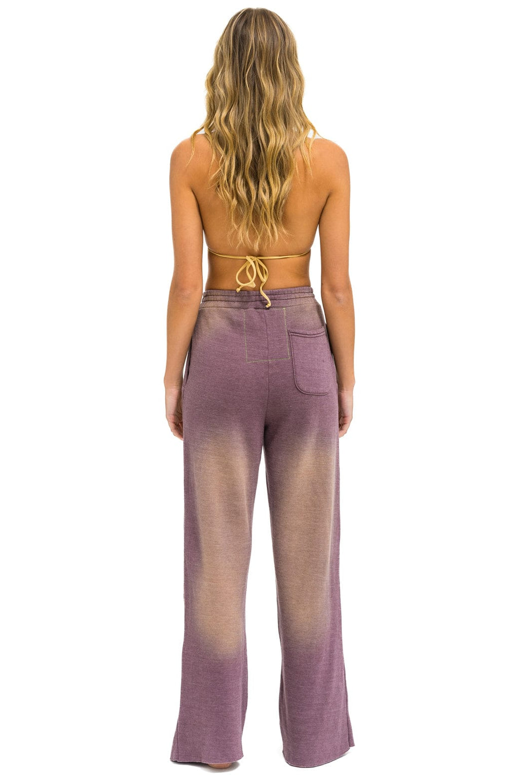 Classic AN 3D WIDE LEG POCKET SWEATPANTS - FADED MOCHA