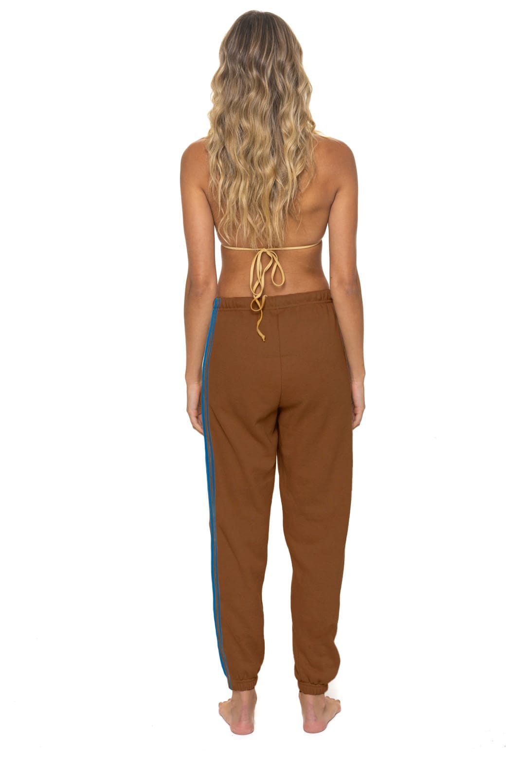 Classic 5 STRIPE SWEATPANTS - CINNAMON