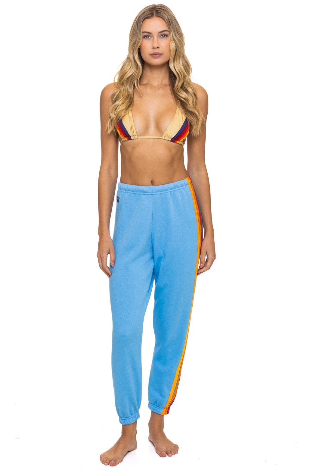 Classic 5 STRIPE SWEATPANTS - SKY