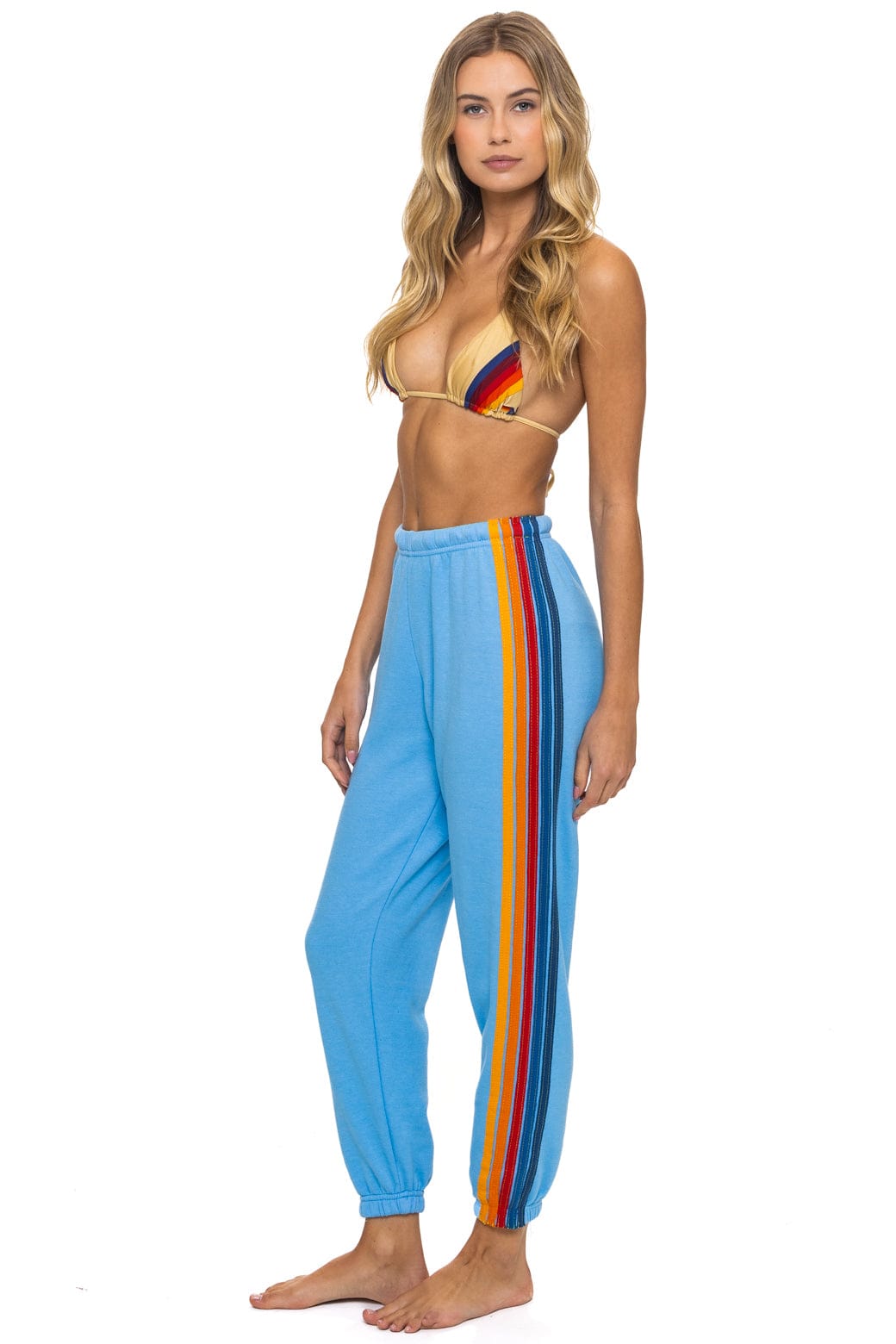 Classic 5 STRIPE SWEATPANTS - SKY