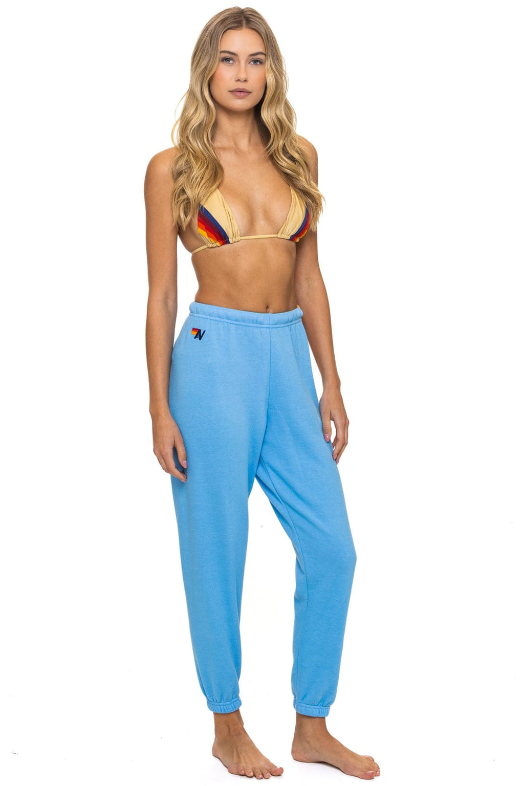 Classic 5 STRIPE SWEATPANTS - SKY