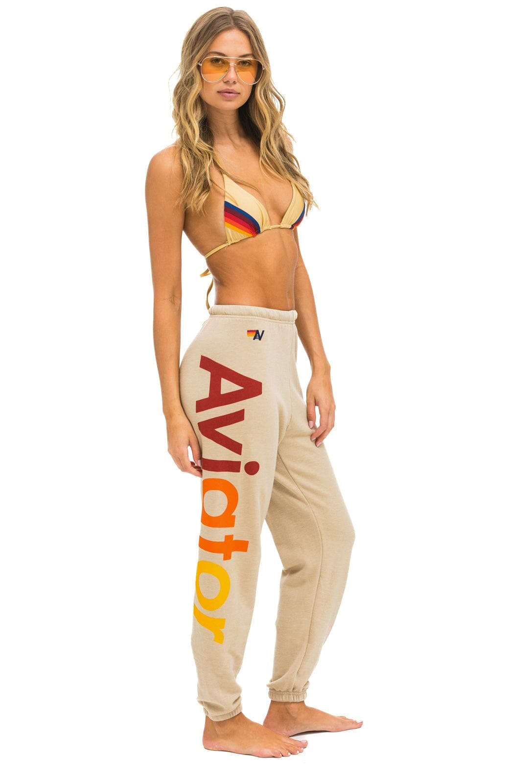 Classic AVIATOR NATION 2 SWEATPANTS - SAND
