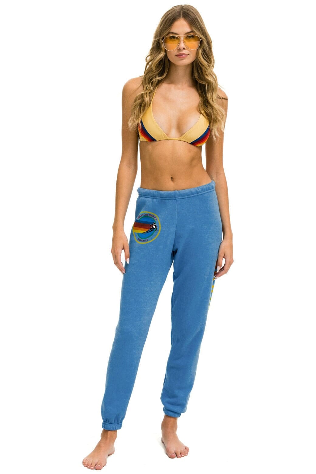 Classic AVIATOR NATION ASPEN SWEATPANTS - COBALT