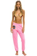 Classic AVIATOR NATION NEW YORK CITY SWEATPANTS - NEON PINK