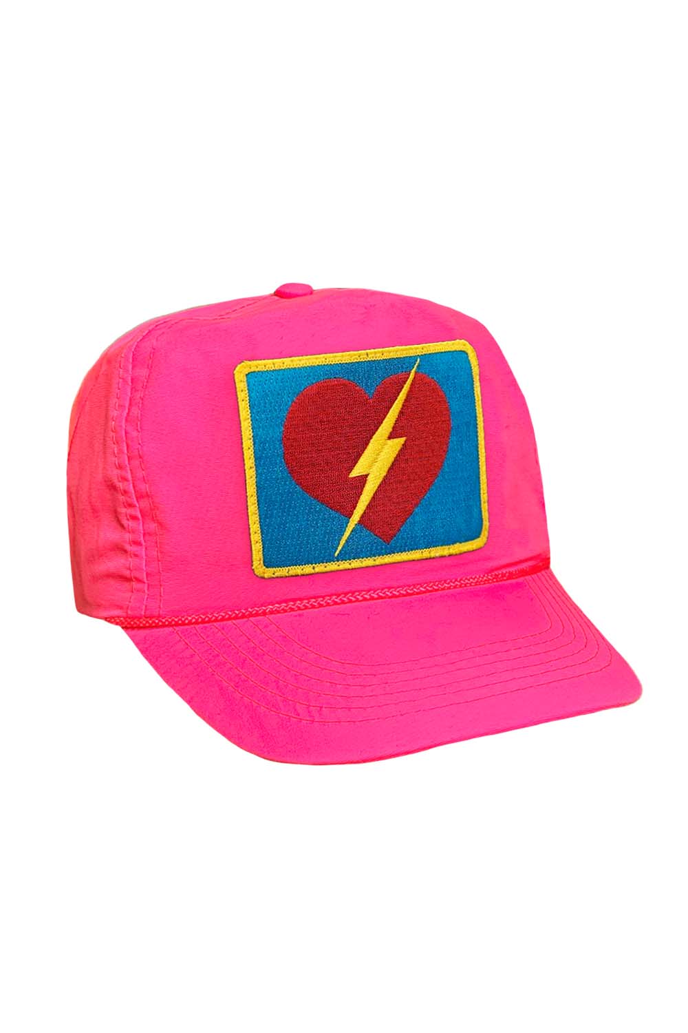 Retro BOLT HEART VINTAGE NYLON TRUCKER HAT