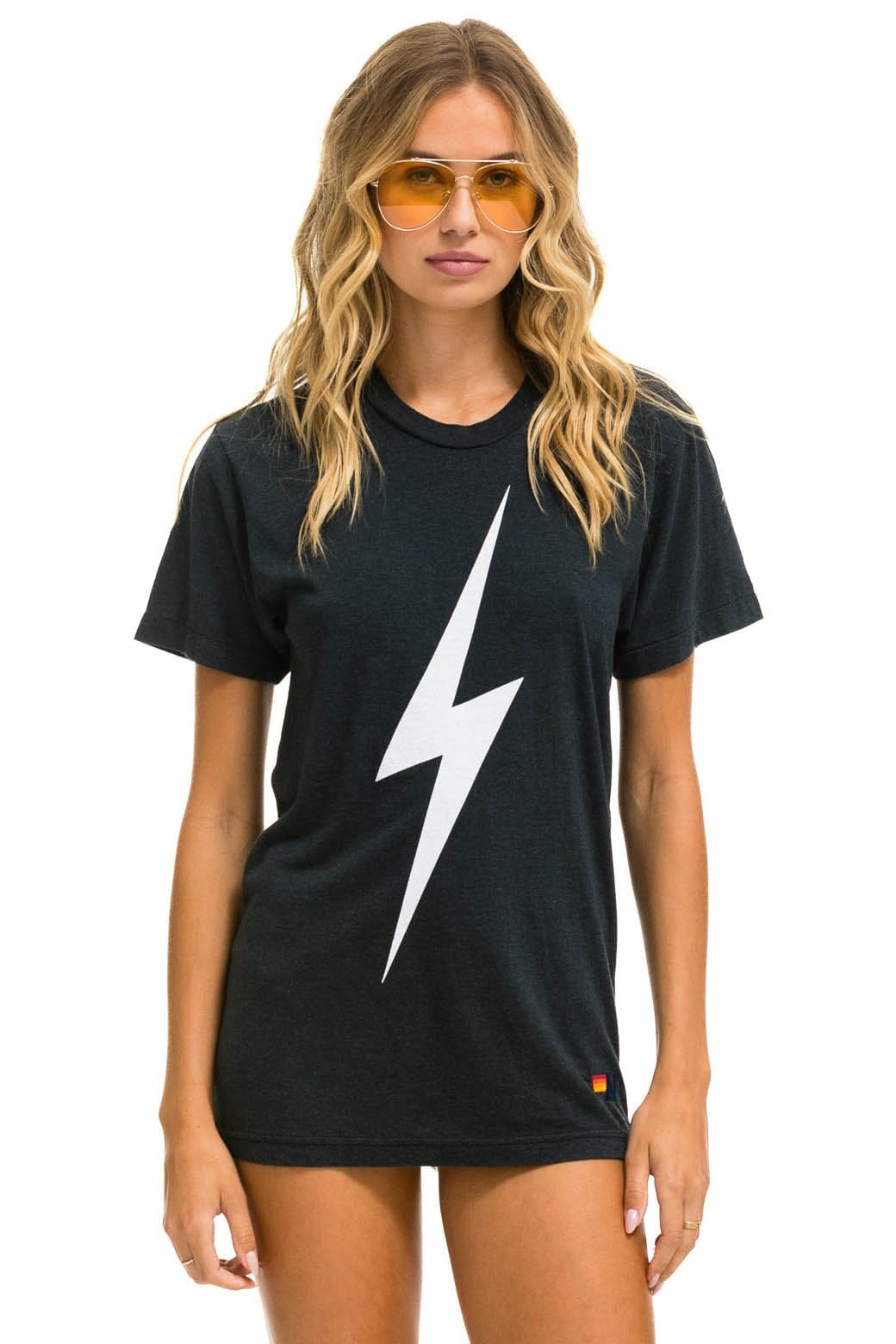 Retro BOLT TEE - CHARCOAL