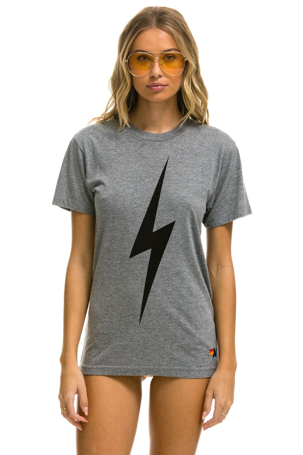 Retro BOLT TEE - HEATHER GREY