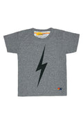 Retro KIDS BOLT TEE - HEATHER GREY