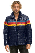 Classic 4 STRIPE LUXE TRAVELER JACKET - GLOSSY NAVY