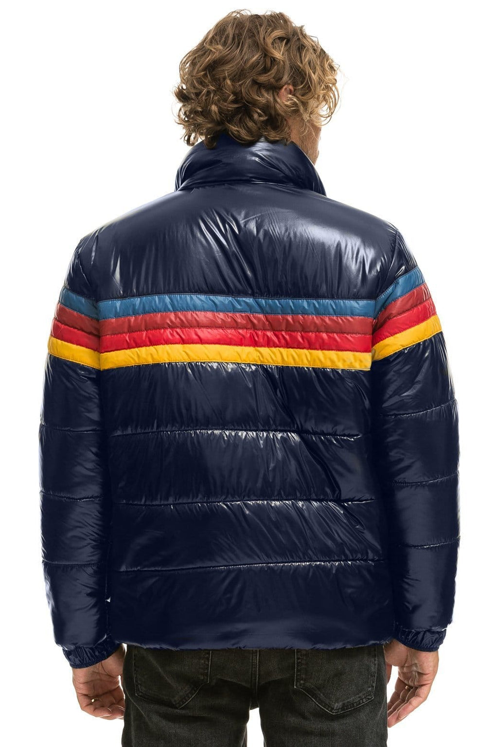 Classic 4 STRIPE LUXE TRAVELER JACKET - GLOSSY NAVY