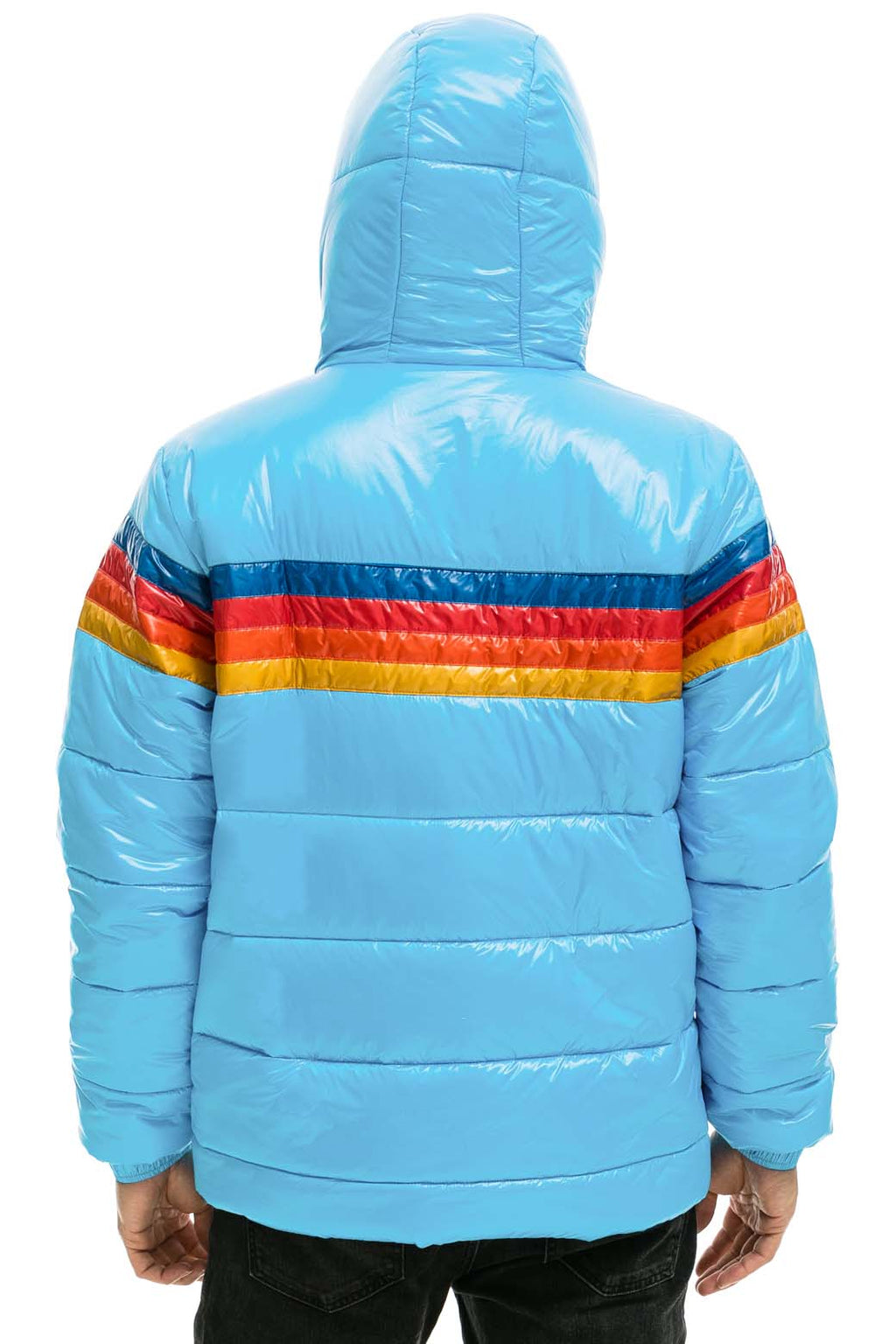 Classic 4 STRIPE LUXE TREKKER JACKET - GLOSSY SKY