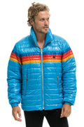 Retro 4 STRIPE TRAVELER JACKET - OCEAN GLOSSY