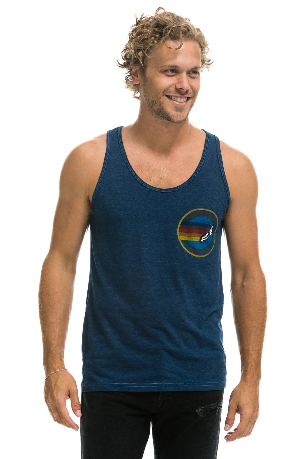 Retro MENS AVIATOR NATION VENICE TANK - NAVY