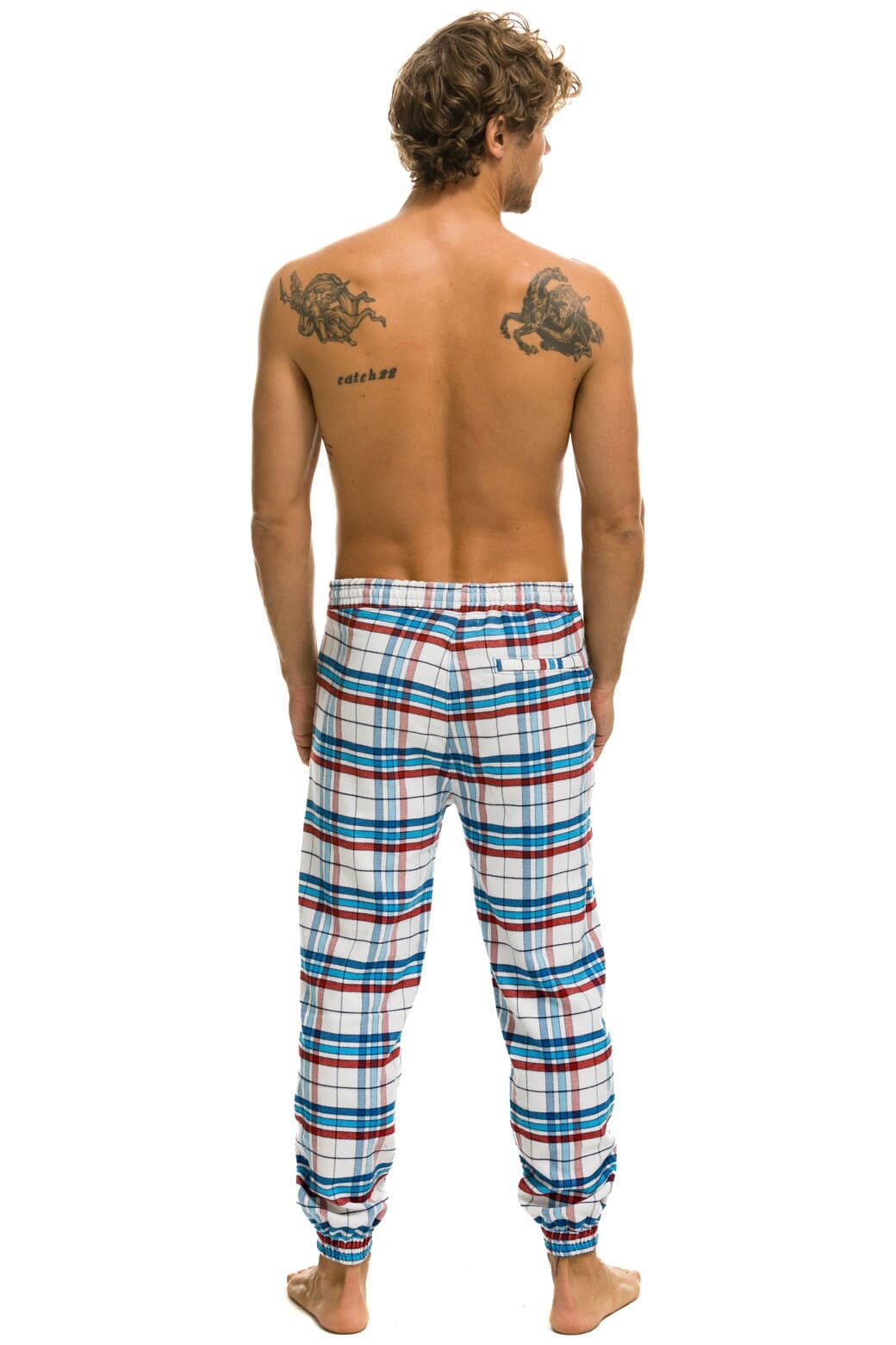 Retro UNISEX PLAID LODGE PANT - MONTAUK PLAID