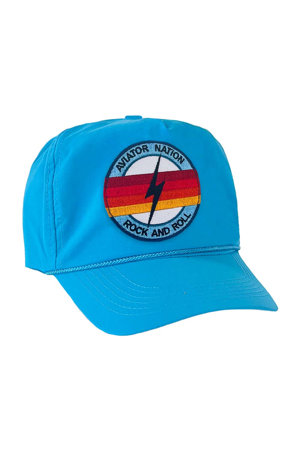 Retro ROCK AND ROLL BOLT - VINTAGE NYLON TRUCKER HAT