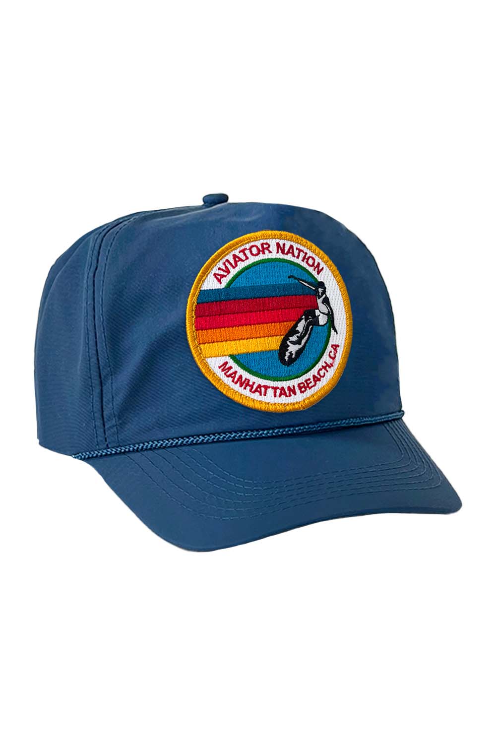 Retro SIGNATURE MANHATTAN BEACH VINTAGE NYLON TRUCKER HAT