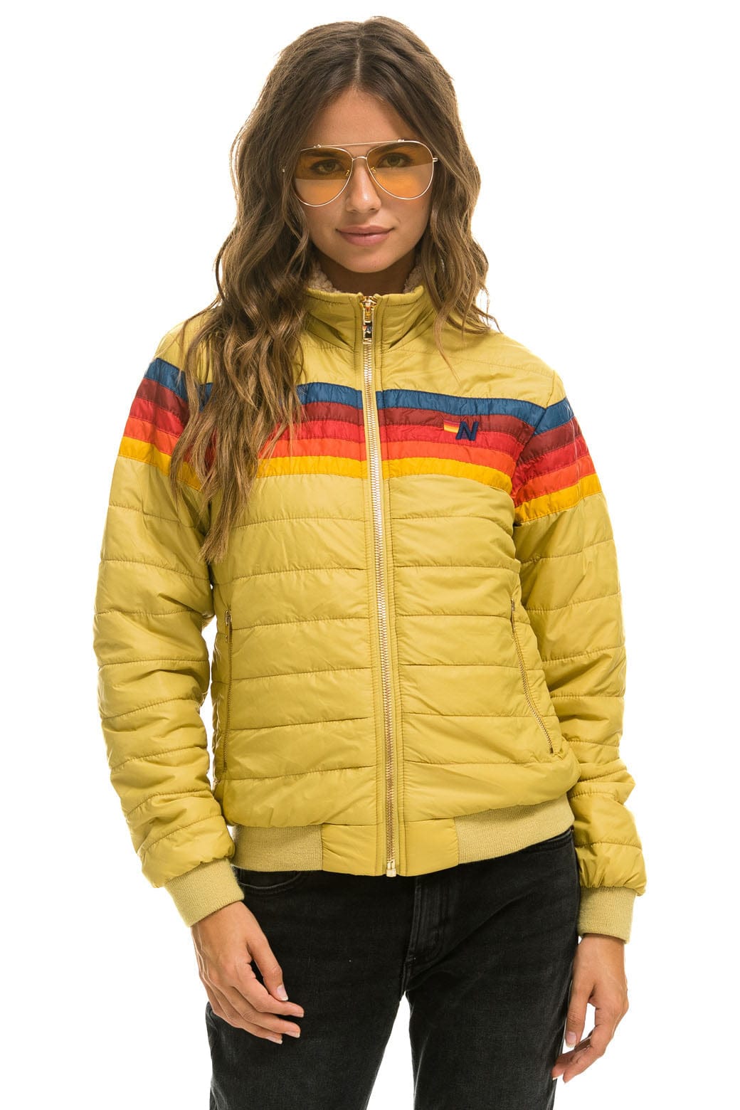 Retro 5 STRIPE JACKET - KHAKI