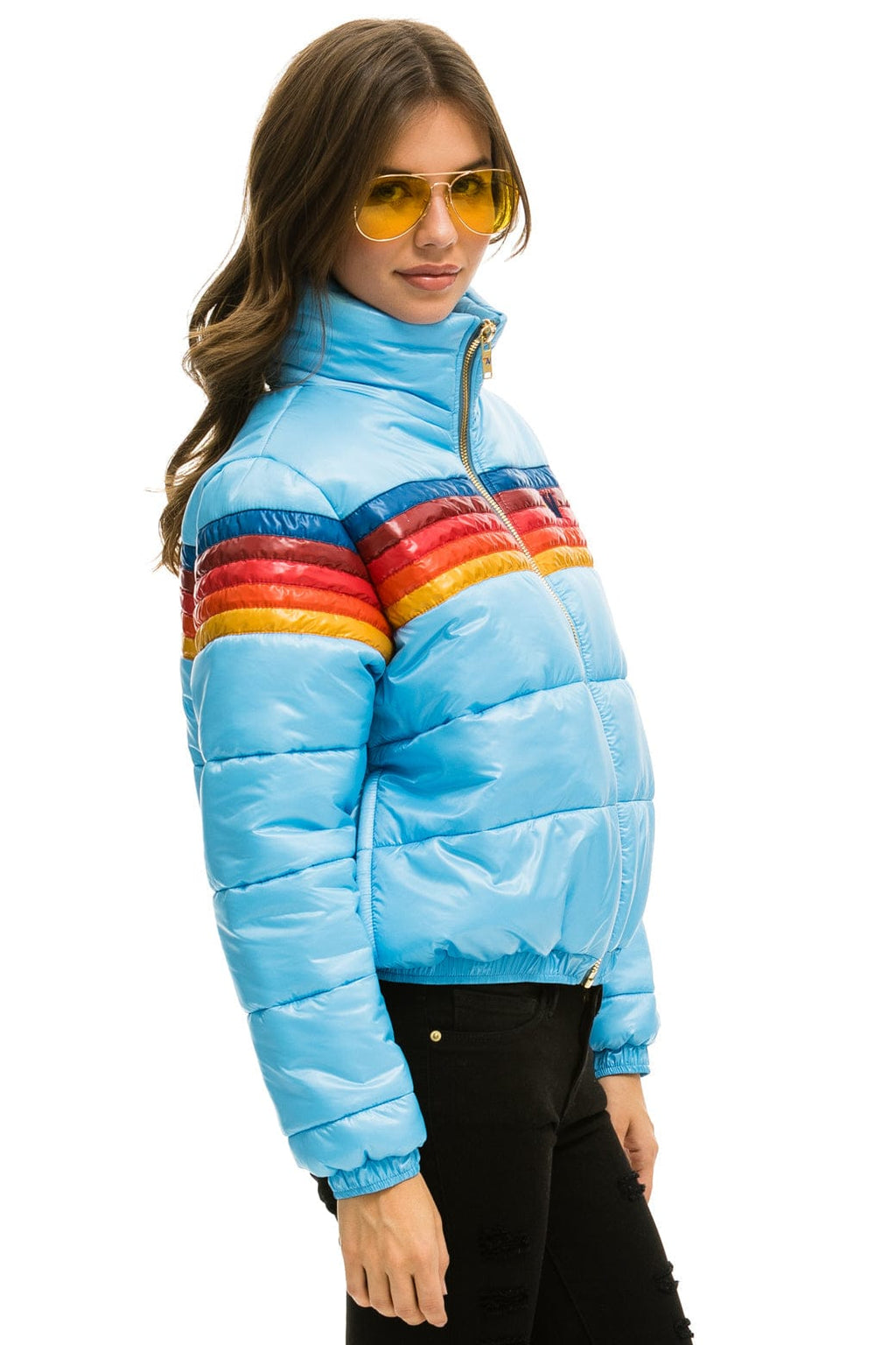 Retro 5 STRIPE APRES JACKET - GLOSSY SKY