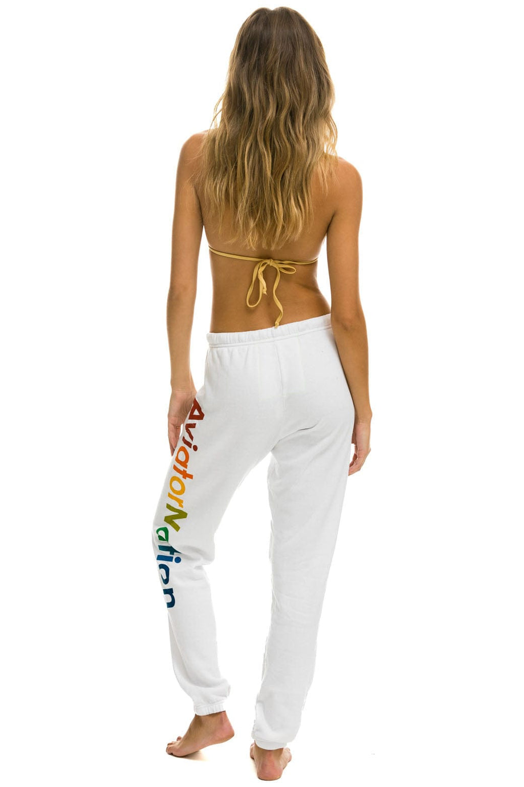Retro AVIATOR NATION ASPEN SWEATPANTS - WHITE