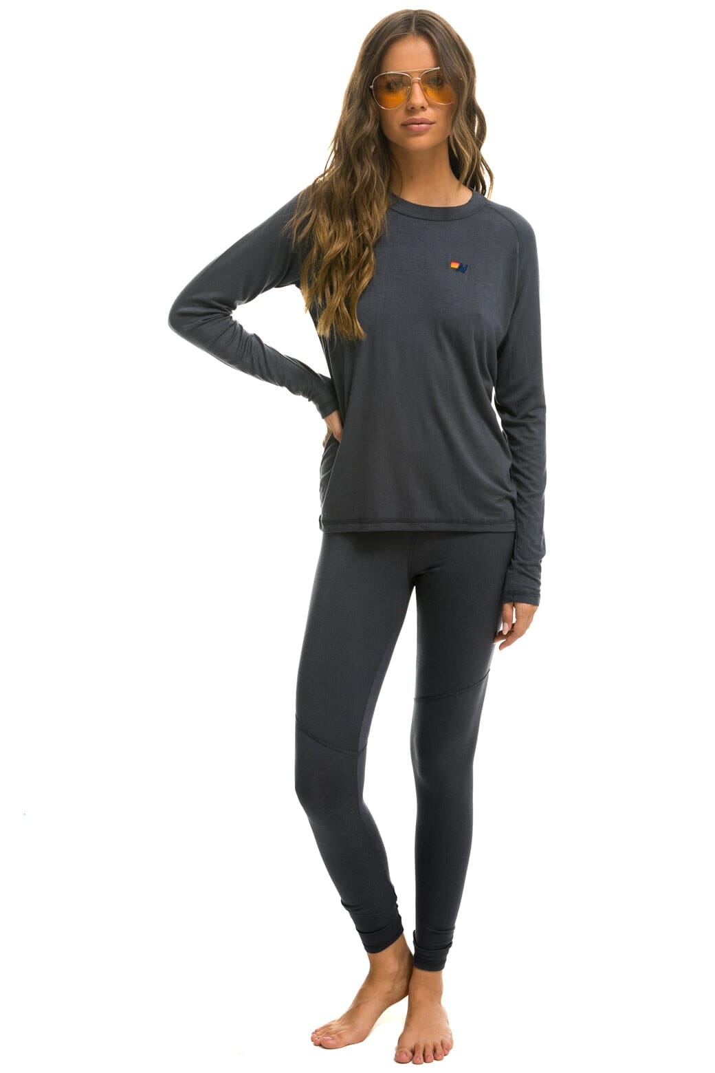 Retro MICRO MODAL BASE LAYER BOTTOM - TITANIUM